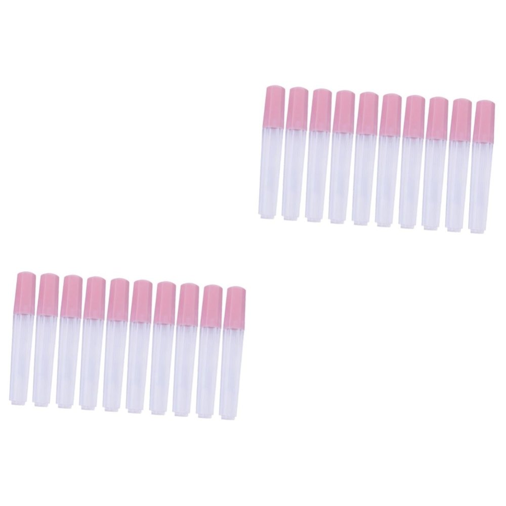 NUOBESTY 2sets Pp Material Sealed Cross Stitch Needle Tube Holder Large Needle Storage Tube Organizer for Beads Jewelry Crafts 10pcs*2