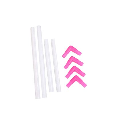 SHINEOFI 8pcs Portable Clamp Embroidery Frame PVC Handheld Cross Rack Random Colors Easy to Assemble Lightweight for Quilting and Painting Projects