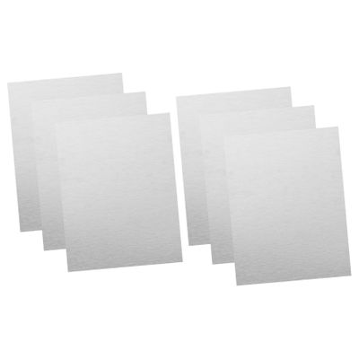 ULDIGI 6pcs Sublimation Blank Aluminum Photo Frames for Wall Art Creative Metal Poster Frame for DIY Photos Signs Large Brushed Silver