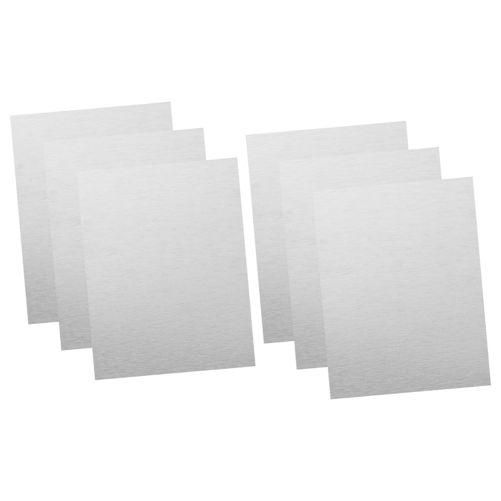 ULDIGI 6pcs Sublimation Blank Aluminum Photo Frames for Wall Art Creative Metal Poster Frame for DIY Photos Signs Large Brushed Silver