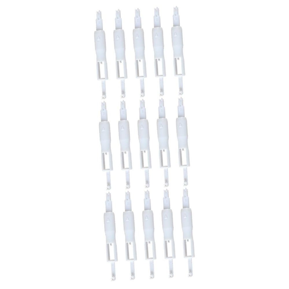 NUOBESTY 15pcs Automatic Needle Threader for Home Sewing Machines Convenient Needle Inserter Tool for Projects and Crafting