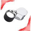 NUOBESTY Portable Led Illuminated Jewelry Magnifier with Metal Case Handheld Loupe for Diamond Testing Coins Gems and More Jewelers and Collectors view 3