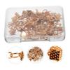 SHINEOFI 10sets Gold Lobster Clasp Jewelry Ends Metal DIY Necklace Buckles Cord End Fastener Clasps Metal Jewelry Clamps Jump Rings for DIY Crafting view 2