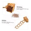 SHINEOFI 10sets Gold Lobster Clasp Jewelry Ends Metal DIY Necklace Buckles Cord End Fastener Clasps Metal Jewelry Clamps Jump Rings for DIY Crafting view 4