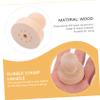 VILLCASE 10pcs DIY Seal Handles Rubber Stamps Wood Handle Professional Carving Material for Stamp view 3