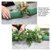14pcs Floral Foam Garland, Floral Wet Foam Garland for Fresh Flowers Absorption Flower Holder Arch Door for Home Wedding Garden Holiday DIY Green Foam Mud Blocks view 3