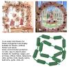 14pcs Floral Foam Garland, Floral Wet Foam Garland for Fresh Flowers Absorption Flower Holder Arch Door for Home Wedding Garden Holiday DIY Green Foam Mud Blocks view 4