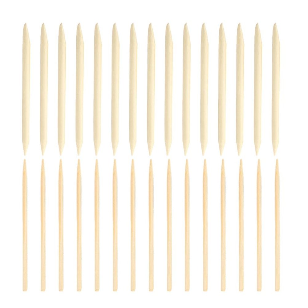 HOODANCOS 200pcs Wooden Pens for Boys and Girls Scratch Paper Pens Wood Scratch Stylus DIY Art Tools
