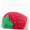 NUOBESTY 10pcs Strawberry Shaped Pin Cushion Cute Needle Holder for Sewing Quilting and Crafts Handy Sewing Tool for Organizing and Needles view 3