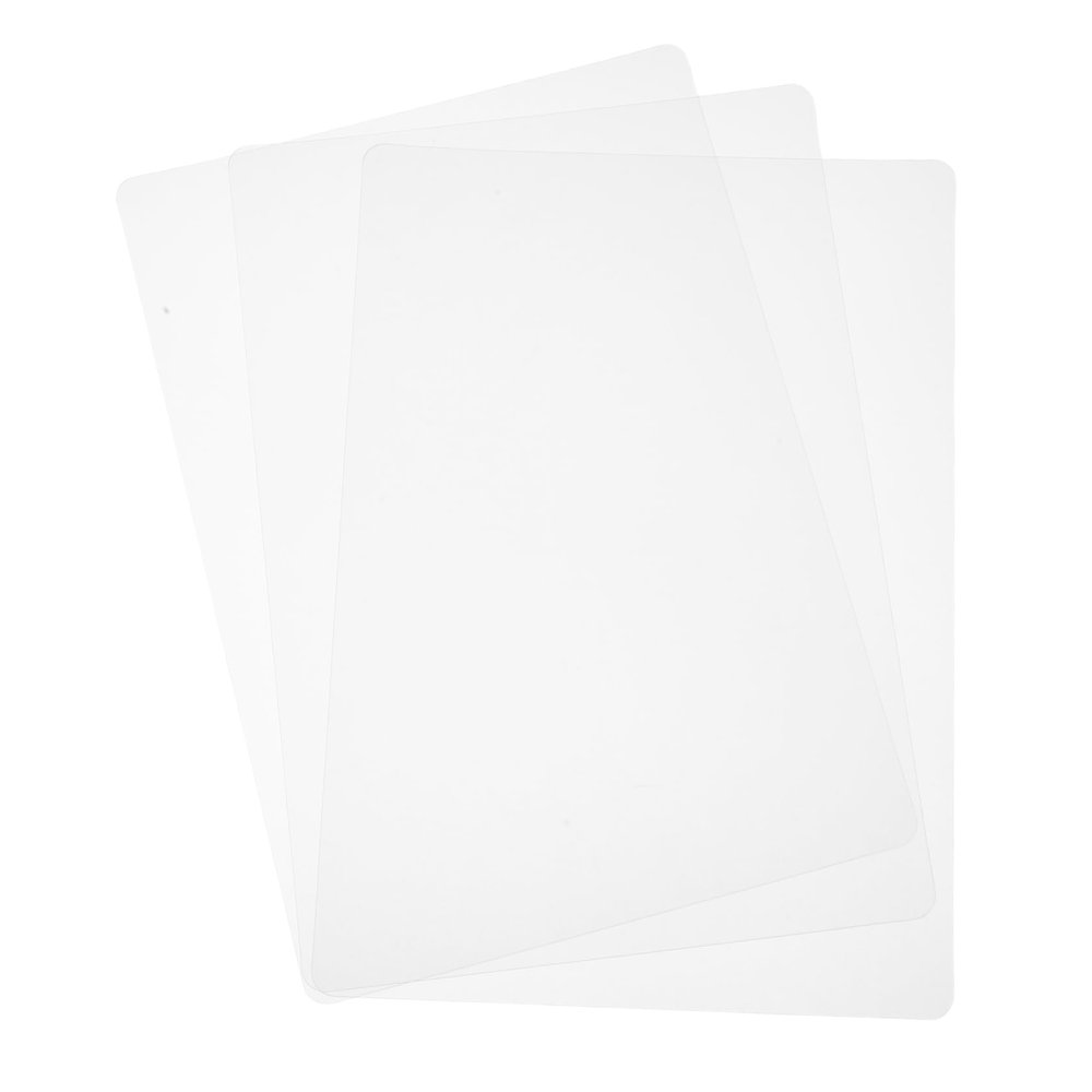 NUOBESTY 3pcs Transparent Anti-Slip Sketch Mat for Students Lightweight Writing Board for Home Office and School Use Smooth Surface for Easy Writing Thin