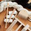 EXCEART 8pcs Tapestry Weaving Tool Set Natural Knitting Needles and Weaving Sticks for DIY Handcrafts for Beginners and Experienced view 4