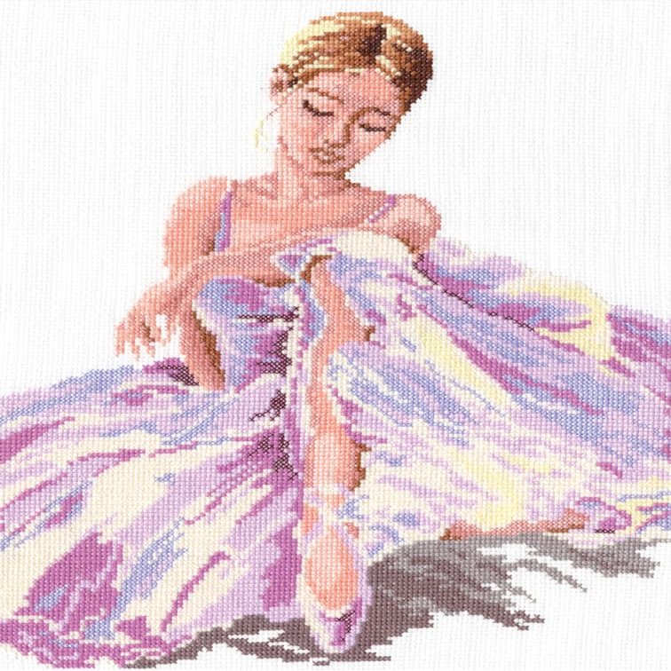 Magic needle Cross Stitch Embroidery Kits for Adults and Beginners Ballerina 24x30cm/9.45x11.81, MN65-01