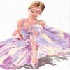Magic needle Cross Stitch Embroidery Kits for Adults and Beginners Ballerina 24x30cm/9.45x11.81, MN65-01 view 1