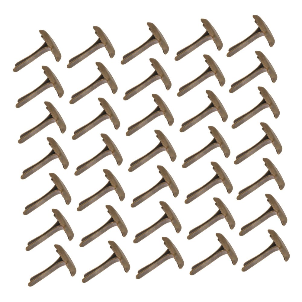 HOODANCOS 300pcs Square Double-Legged Studs Rivets for DIY Crafts Unique Foot Nail Fasteners for Clothing Accessories and Scrapbooking Projects