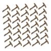 HOODANCOS 300pcs Square Double-Legged Studs Rivets for DIY Crafts Unique Foot Nail Fasteners for Clothing Accessories and Scrapbooking Projects view 1