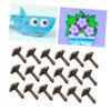 HOODANCOS 300pcs Square Double-Legged Studs Rivets for DIY Crafts Unique Foot Nail Fasteners for Clothing Accessories and Scrapbooking Projects view 2