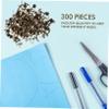HOODANCOS 300pcs Square Double-Legged Studs Rivets for DIY Crafts Unique Foot Nail Fasteners for Clothing Accessories and Scrapbooking Projects view 4