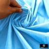 Fabric Mart Direct Blue Faux Silk/Art Silk Fabric By The Yard, 7 Continuous Yards 44 inches Width Slubeed Faux Silk Solid Color Blue Wholesale Upholstery Fabric for Curtains view 3