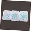 NUOBESTY 6pcs Silicone Snowflake Molds for DIY Craft Making Food-Grade Epoxy Resin Pendant Molds for Unique Snowflake Ornaments and Decorations view 2