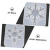 NUOBESTY 6pcs Silicone Snowflake Molds for DIY Craft Making Food-Grade Epoxy Resin Pendant Molds for Unique Snowflake Ornaments and Decorations view 4