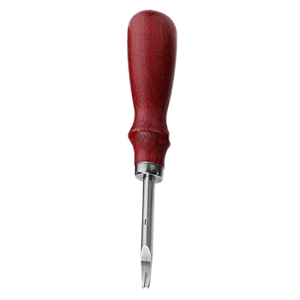 SHINEOFI DIY Leather Beveler Sturdy Wooden Handle Craft Tool for Professionals Amateurs