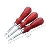 SHINEOFI DIY Leather Beveler Sturdy Wooden Handle Craft Tool for Professionals Amateurs view 3