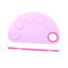 NUOBESTY 2sets Semicircle Plastic Paint Trays Mixing Board for Artists Students and Painters for Watercolor and Painting view 1