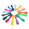 SHINEOFI 16pcs Colorful PVC Braided Knitting String Lacing Rope for Crafts Jewelry Making DIY Projects Soft Flexible Material for Unique Designs view 1
