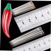 NUOBESTY 3pcs Chili Shaped Needle Storage Box Mini Tool Storage Bottle for Home Shop Container for Beads Needles Jewelry Medicines Easy to Carry view 4