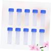 NUOBESTY 10pcs Plastic Storage Bottles Needles Organizer for Beads Translucent Lids Craft Supplies Diy Fishing view 2