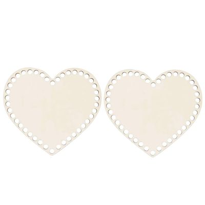 NUOBESTY 2pcs Basket Base Pre-drilled for Crocheting for DIY Craft Projects Weaving Bag Bottom