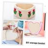 NUOBESTY 2pcs Basket Base Pre-drilled for Crocheting for DIY Craft Projects Weaving Bag Bottom view 2