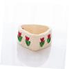 NUOBESTY 2pcs Basket Base Pre-drilled for Crocheting for DIY Craft Projects Weaving Bag Bottom view 3