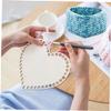 NUOBESTY 2pcs Basket Base Pre-drilled for Crocheting for DIY Craft Projects Weaving Bag Bottom view 4