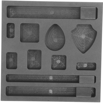 NUOBESTY 11holes Graphite Ingot Molds for Casting Metal Melting Mold Graphite Casting Jewelry