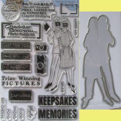 Elizabeth Craft Stamp and Die Set-Photos from The Past