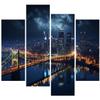 City Diamond Painting Kits, 4 Panel Wall Art Bridge Diamond Painting Kits for Adults, DIY Square Full Drill Crystal Rhinestone Embroidery Kit Crafts for Home Wall Decor and Gifts 78.8x52.4inch W-0 view 1