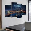 City Diamond Painting Kits, 4 Panel Wall Art Bridge Diamond Painting Kits for Adults, DIY Square Full Drill Crystal Rhinestone Embroidery Kit Crafts for Home Wall Decor and Gifts 78.8x52.4inch W-0 view 2
