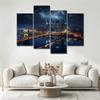City Diamond Painting Kits, 4 Panel Wall Art Bridge Diamond Painting Kits for Adults, DIY Square Full Drill Crystal Rhinestone Embroidery Kit Crafts for Home Wall Decor and Gifts 78.8x52.4inch W-0 view 3