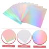 NUOBESTY 50pcs Holographic for Scrapbooking and Crafts Single-sided for Boys and Girls and Adults Lightweight and Tear-resistant Crafting view 4