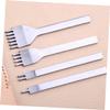 NUOBESTY 4pcs Leather Hole Punch Steel Leather Craft Tools for Projects for Punching Belts Wallets Bags view 4