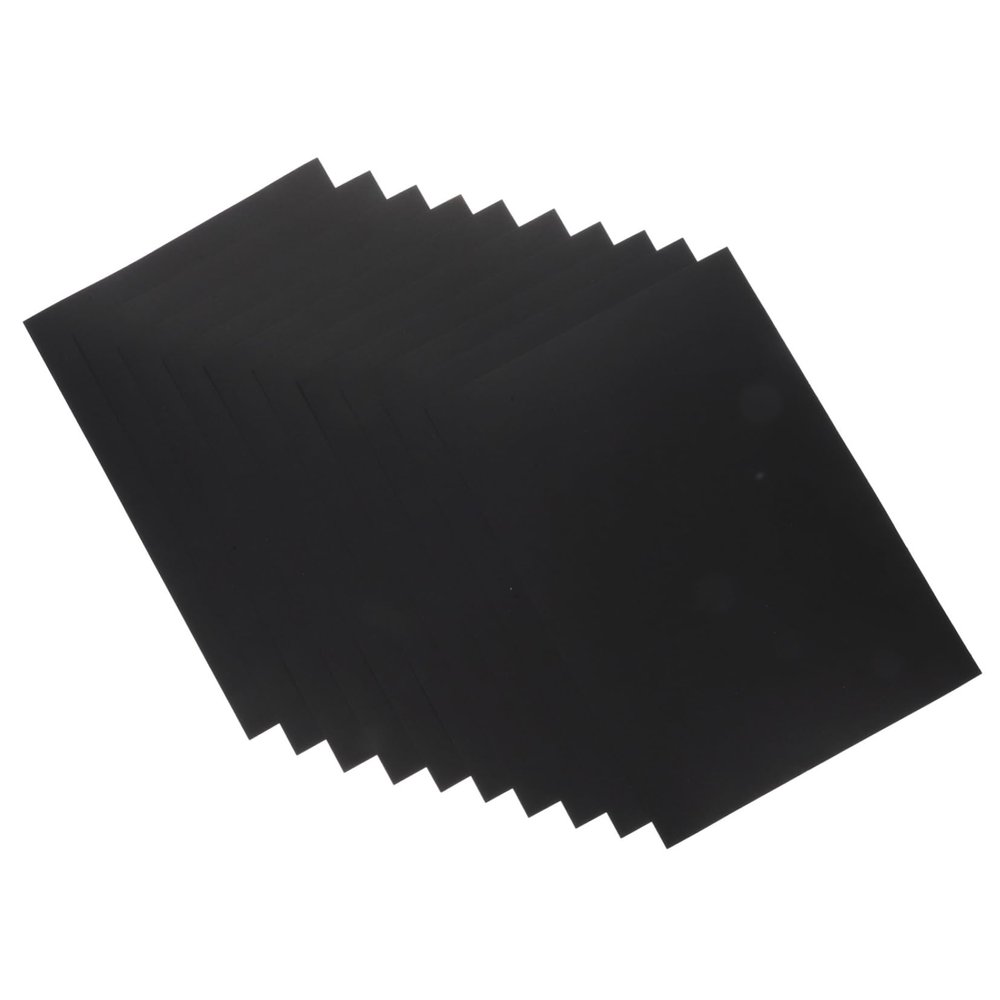 NUOBESTY 100sheets Thick Black Cardstock for Drawing Scrapbooking and Art Projects Heavyweight Paper for Markers and Pencils for DIY Crafts and School Supplies