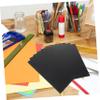 NUOBESTY 100sheets Thick Black Cardstock for Drawing Scrapbooking and Art Projects Heavyweight Paper for Markers and Pencils for DIY Crafts and School Supplies view 4