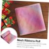 SHINEOFI 1roll DIY Gradient Mesh Ribbon Roll for Crafting Bling Gauze Ribbon for Hair Accessories Bows Floral Arrangements and Decorations view 2