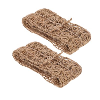 NUOBESTY Decorative DIY Scrapbook Rope Vintage Natural Jute Craft Lace for Arts Crafts Card Making and Gift Wrapping Lightweight and Twine Material