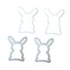 STOBOK 2set Easter Cutting Die Carbon Steel Craft Template for Scrapbooking Greeting Cards Projects Etching Mould Creative Bunny Design for Boys and Girls and Adults view 1