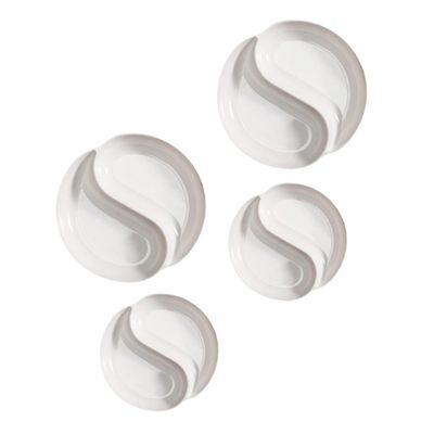 STOBOK 4pcs Mixing Palette Lid Tai Ji Shape Pigment Trays Paint Palette Lid Fixing Plate Display Plate for Artists Students Boys and Girls
