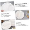 STOBOK 4pcs Mixing Palette Lid Tai Ji Shape Pigment Trays Paint Palette Lid Fixing Plate Display Plate for Artists Students Boys and Girls view 3