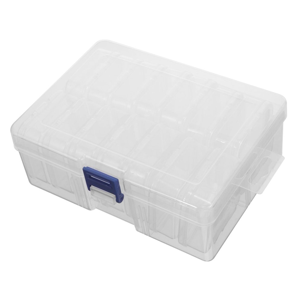 NUOBESTY 1set Transparent Mini Storage Boxes for Beads Jewelry and Ear Accessories Multi-functional Organizer for Crafts Earrings Pills and More