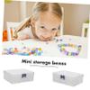 NUOBESTY 1set Transparent Mini Storage Boxes for Beads Jewelry and Ear Accessories Multi-functional Organizer for Crafts Earrings Pills and More view 3